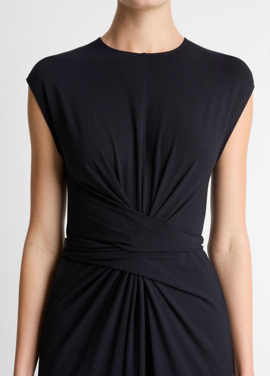 Jersey Wrap Midi Dress in Dresses | VINCE Women