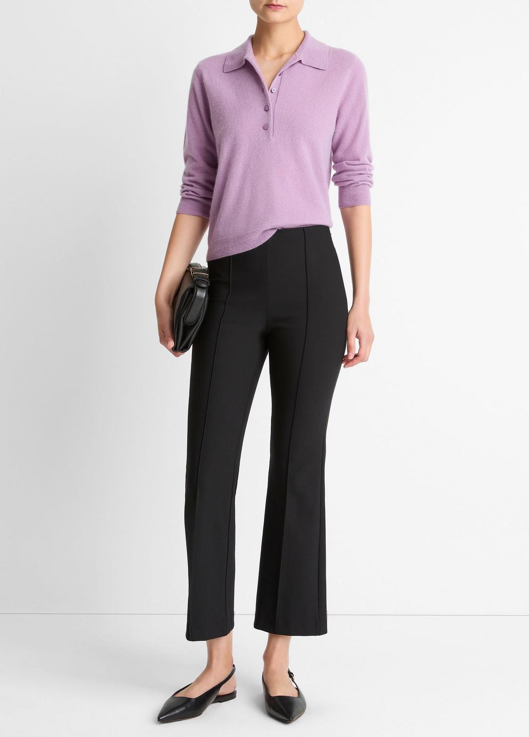Cashmere-Silk Polo Sweater in Cashmere | VINCE Women