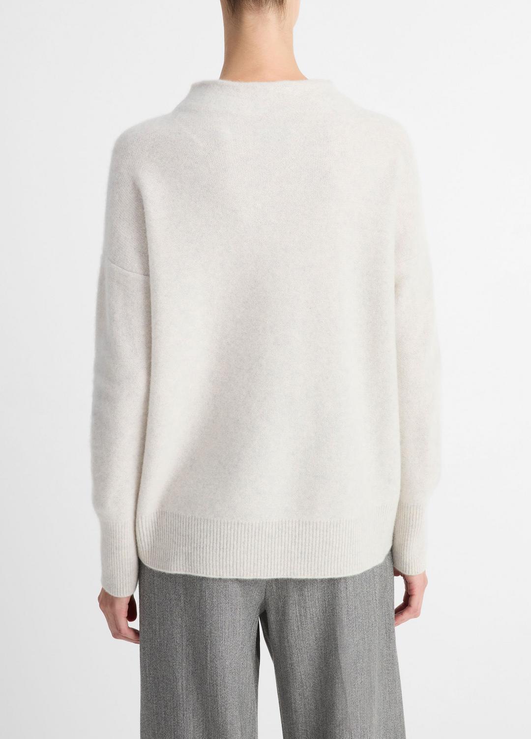 Plush Cashmere Funnel-Neck Sweater in Turtleneck | VINCE Women