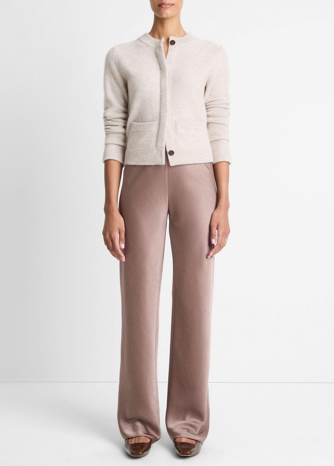Plush Cashmere Shrunken Cardigan in Cardigans | VINCE Women