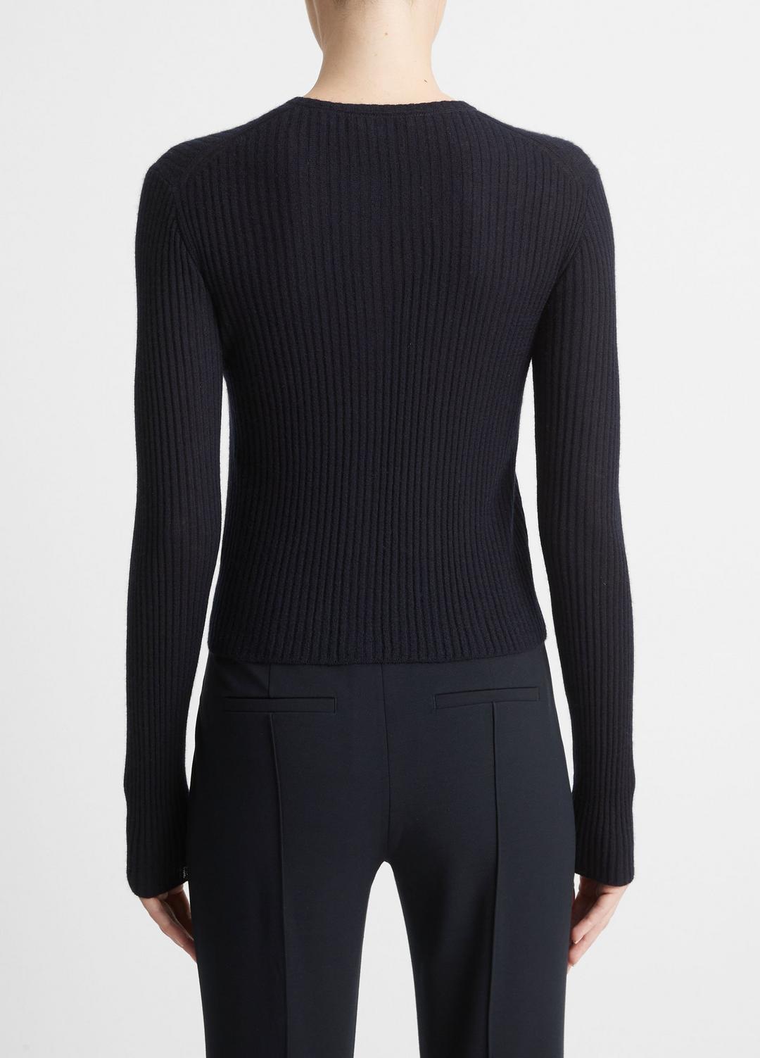 Ribbed Cashmere-Silk Cardigan in Cardigans | VINCE Women