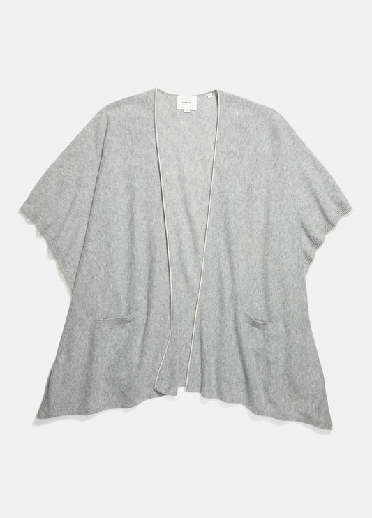 Tipped Jersey-Knit Cashmere Cape in Sweaters | VINCE Women