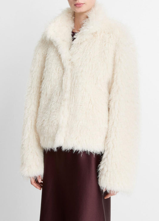 Shaggy Faux-Fur Jacket in Jackets | VINCE Women