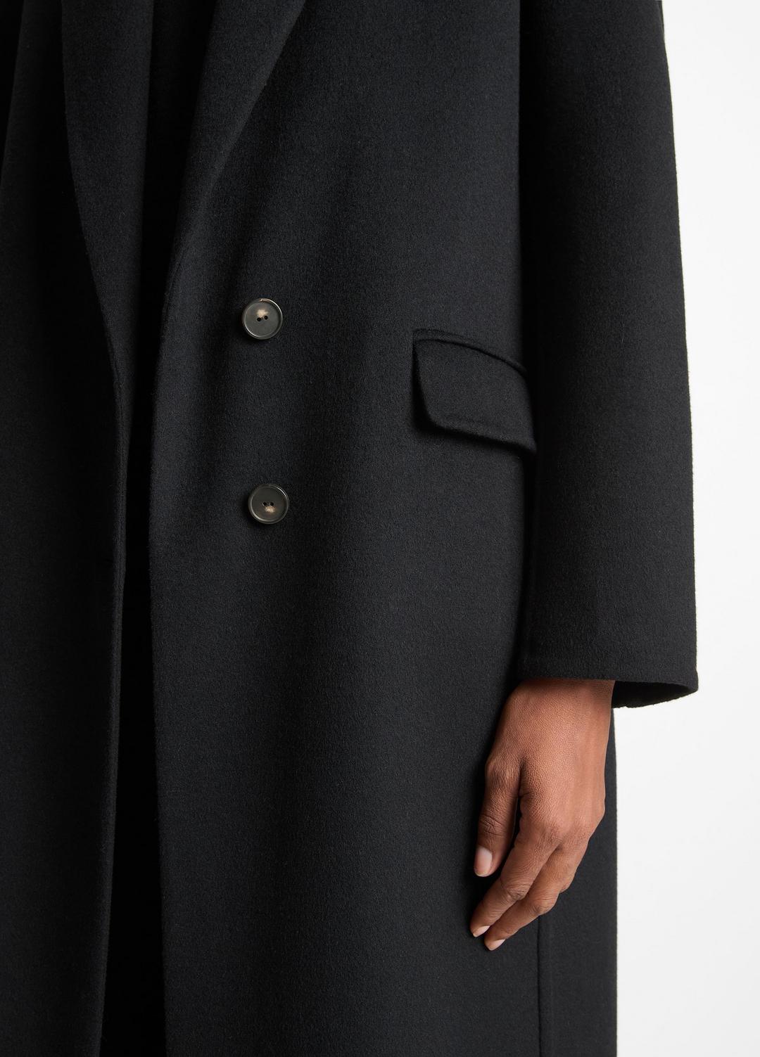 Wool-Blend Single-Breasted Coat in Coats | VINCE Women