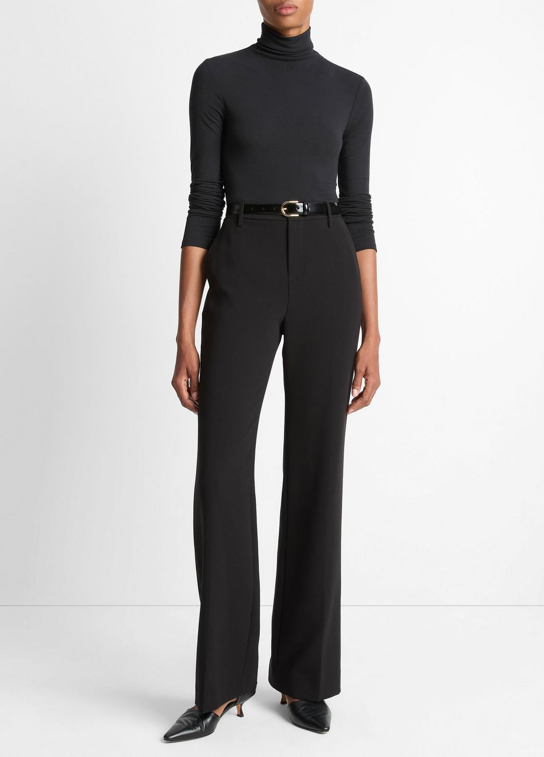 Essential Long-Sleeve Turtleneck Top in Long Sleeve | VINCE Women