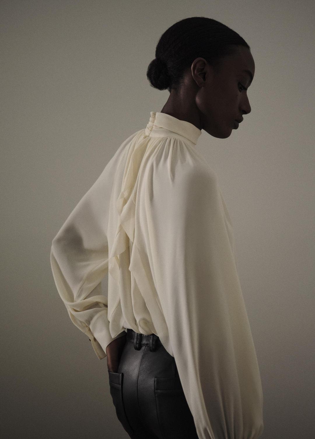 Leather Straight-Leg Trouser in Trousers | VINCE Women