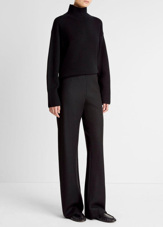 Italian Wool-Blend High-Waist Bias Pant in Trousers | VINCE Women