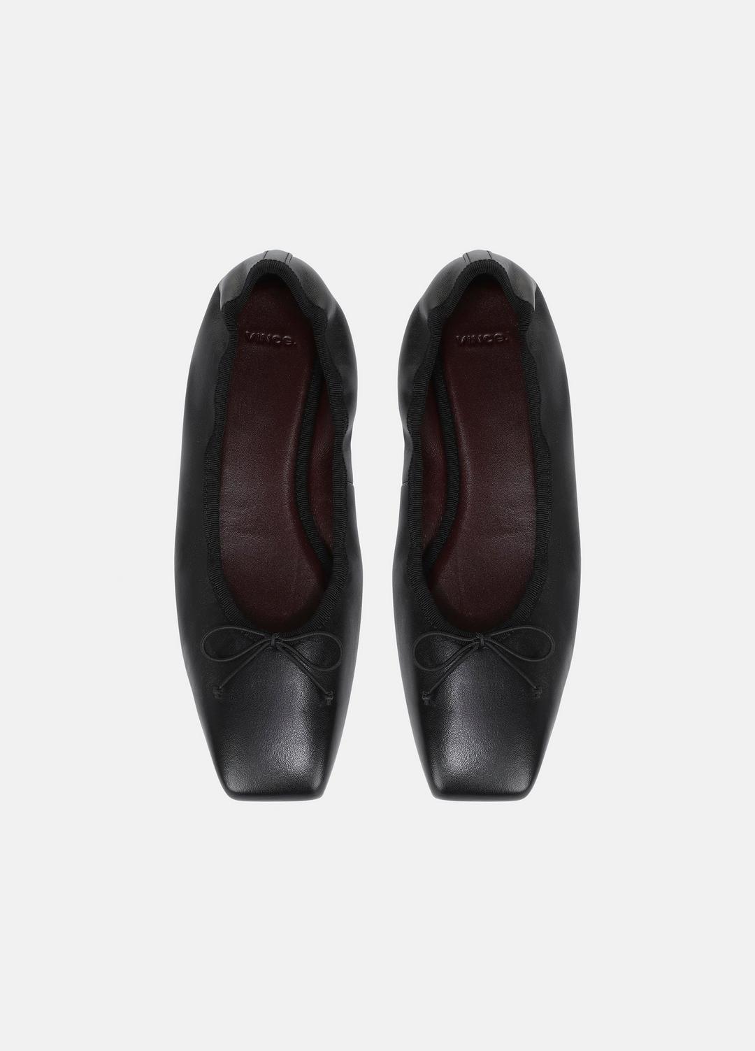 Darla Leather Ballet Flat in Loafers & Flats | VINCE Women