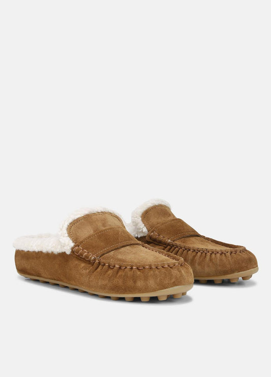 Berkley Shearling Driving Mule in Loafers & Flats | VINCE Women