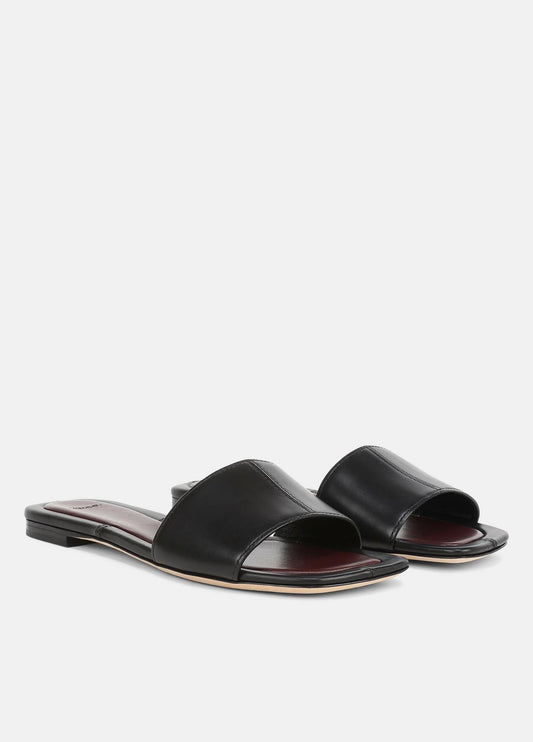 Valeria Leather Slide Sandal in Sandals | VINCE Women