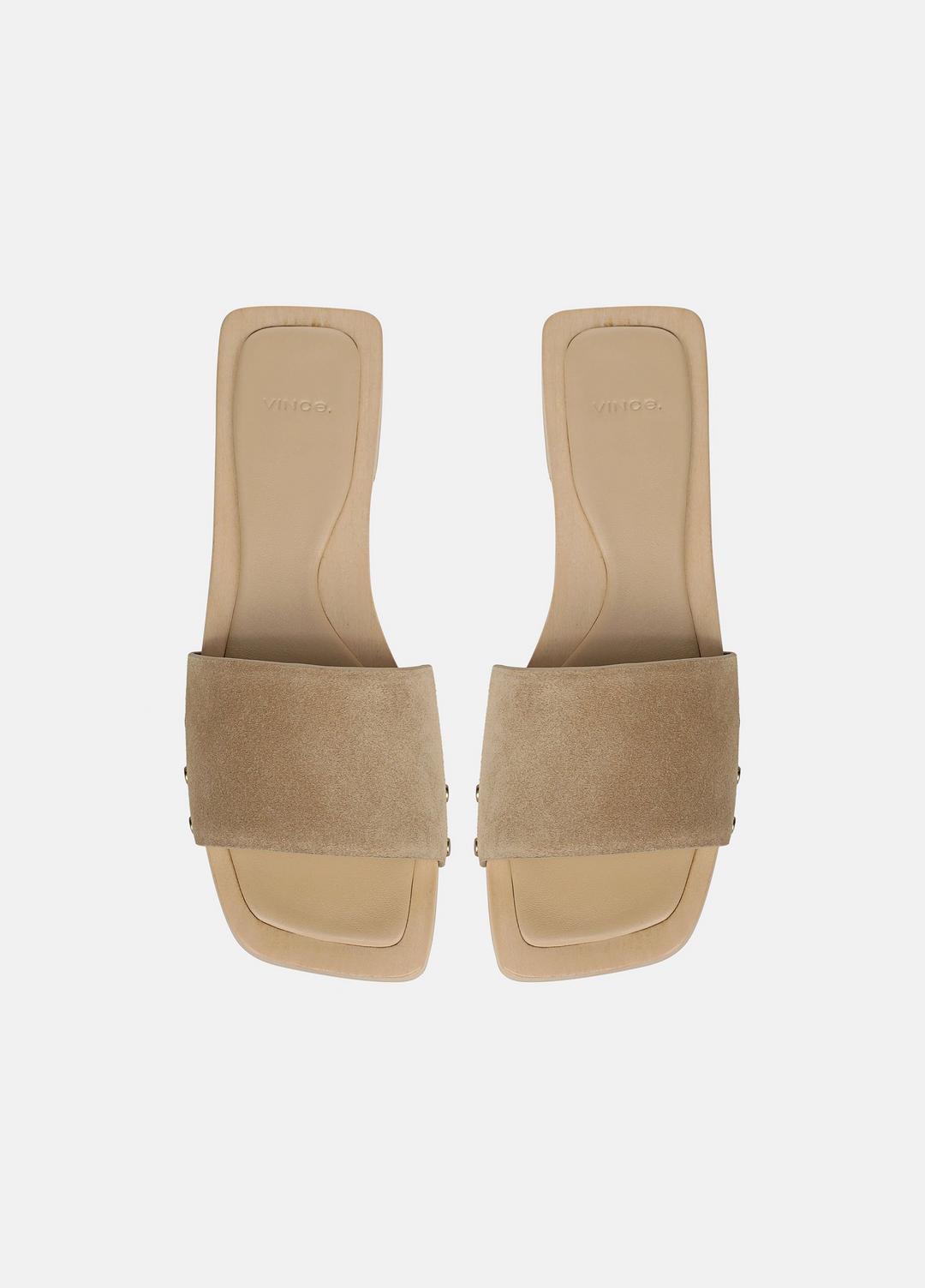 Barbara Suede Slide Sandal in Sandals | VINCE Women