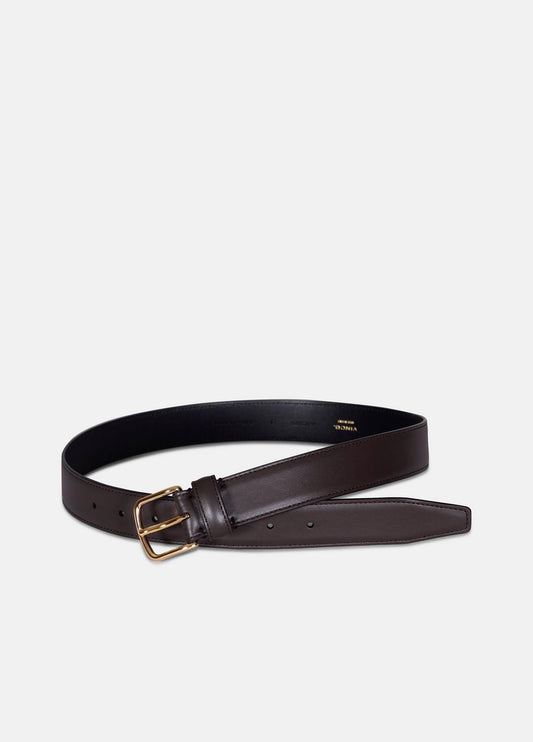 Women’s 32mm Stitched Leather Belt in Belts | VINCE Women