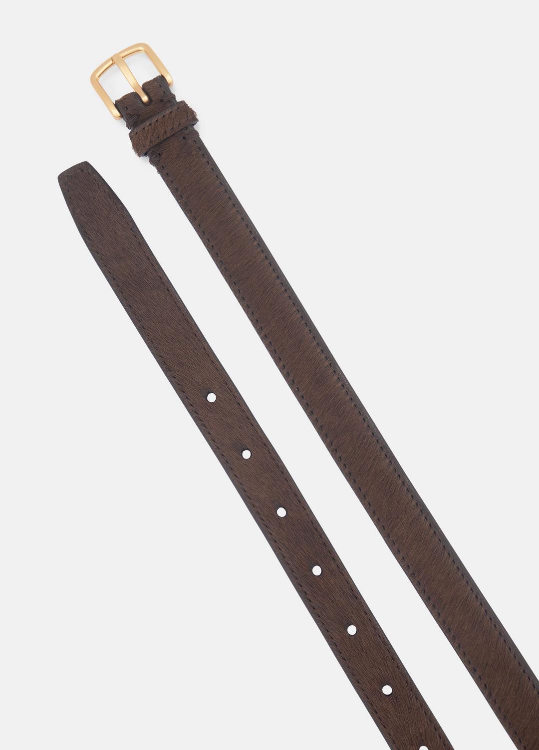 Women's 20mm Calf Hair Belt in Belts | VINCE Women