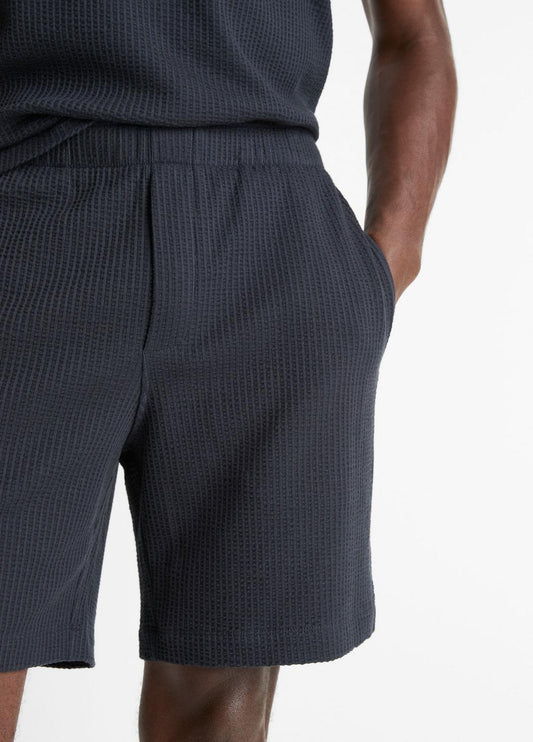 Seersucker-Knit Stretch-Cotton Short in Shorts | VINCE Men