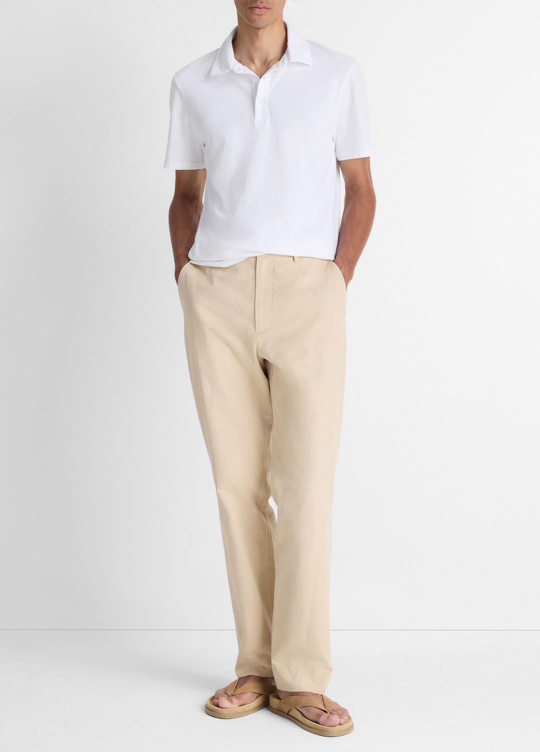 Garment Dye Cotton Polo Shirt in Henleys & Polos | VINCE Men