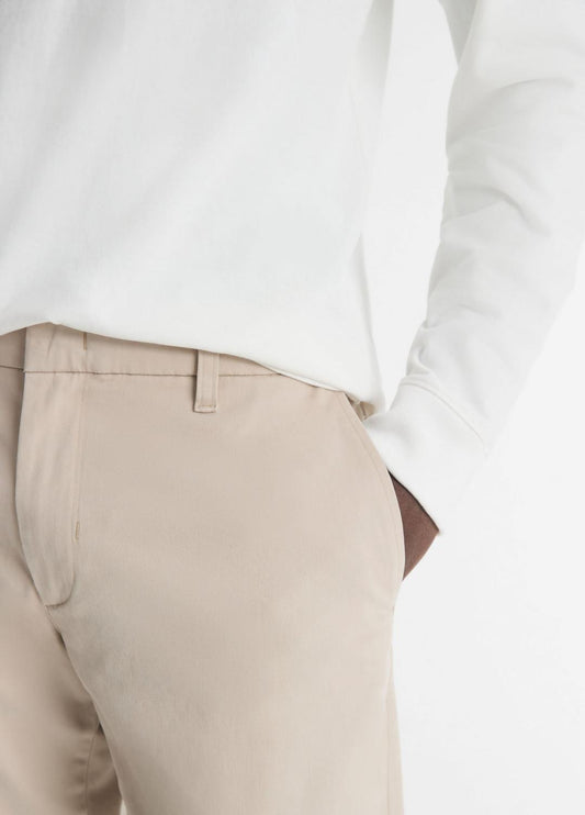 Dylan Slim Cotton Chino Pant in Trousers | VINCE Men