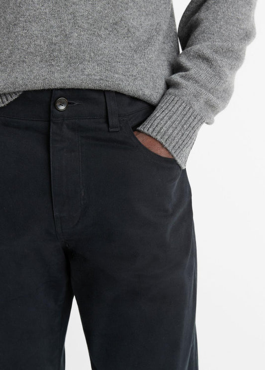 Dylan Slim 5-Pocket Peached Stretch-Cotton Pant in Trousers | VINCE Men