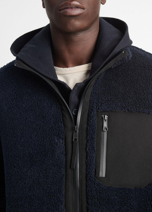 Sherpa Zip Jacket in Jackets | VINCE Men