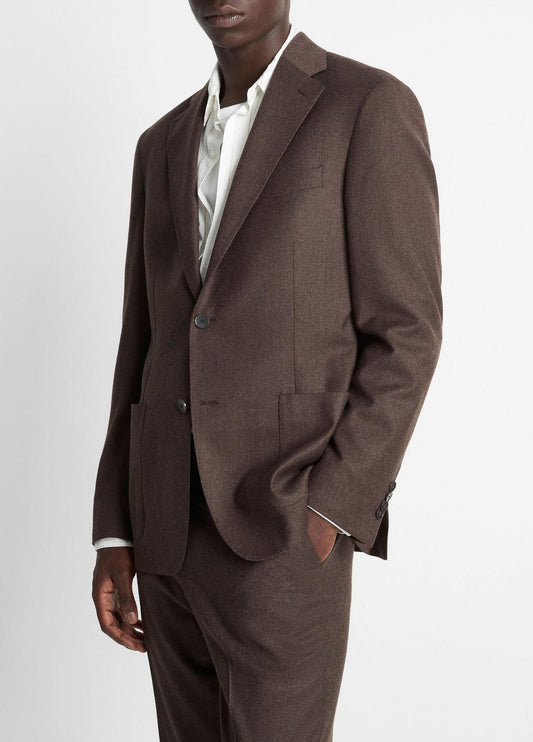Wool-Silk Relaxed Sport Coat in Blazers | VINCE Men