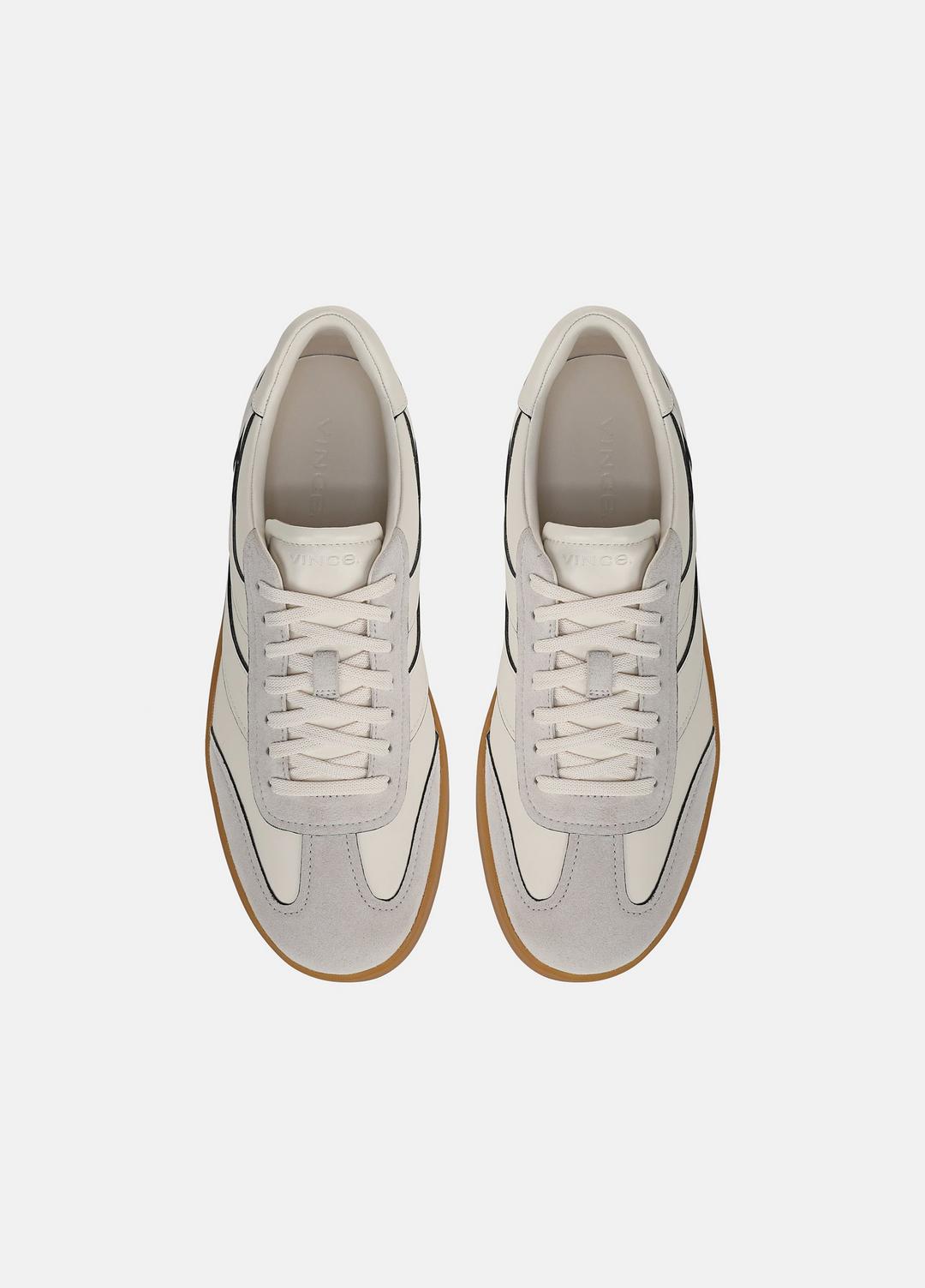 Oasis Contrast-Edge Leather & Suede Sneaker in Sneakers | VINCE Men
