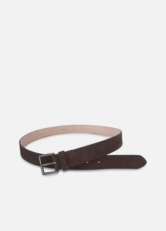 Men's 32mm Nubuck Leather Belt in Belts | VINCE Men