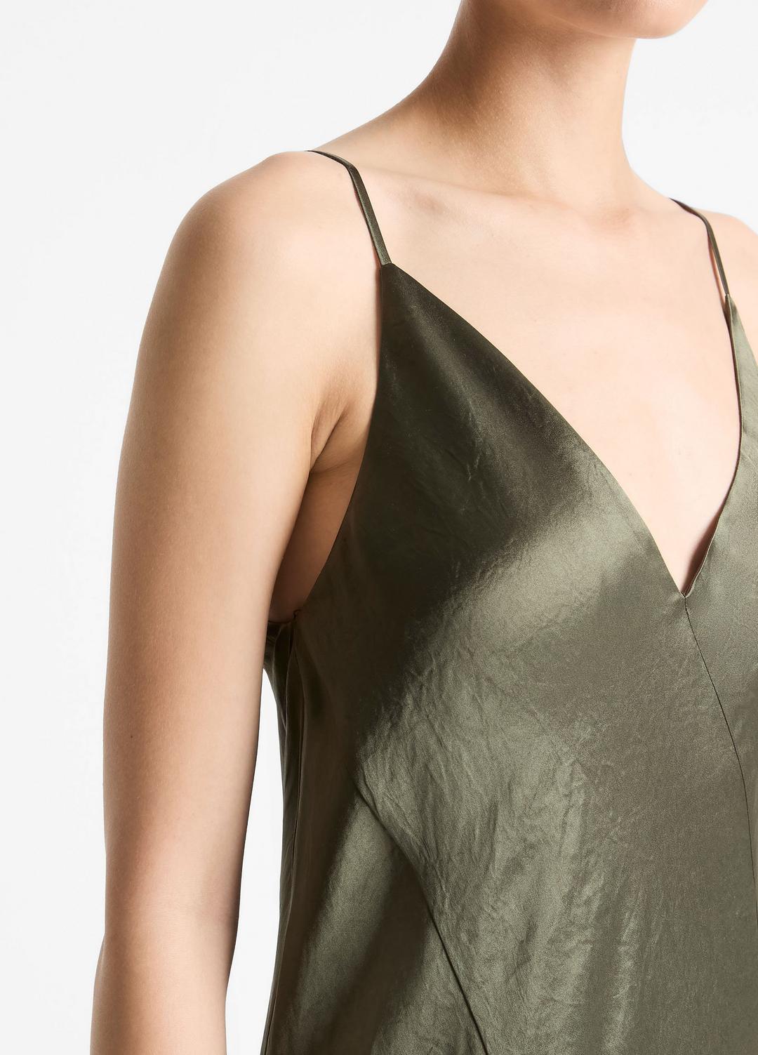 Paneled Satin Bias Slip Dress in Dresses & Skirts | VINCE Sale