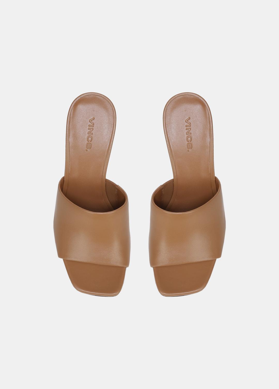 Pia Leather Wedge Sandal in Shoes | VINCE Sale