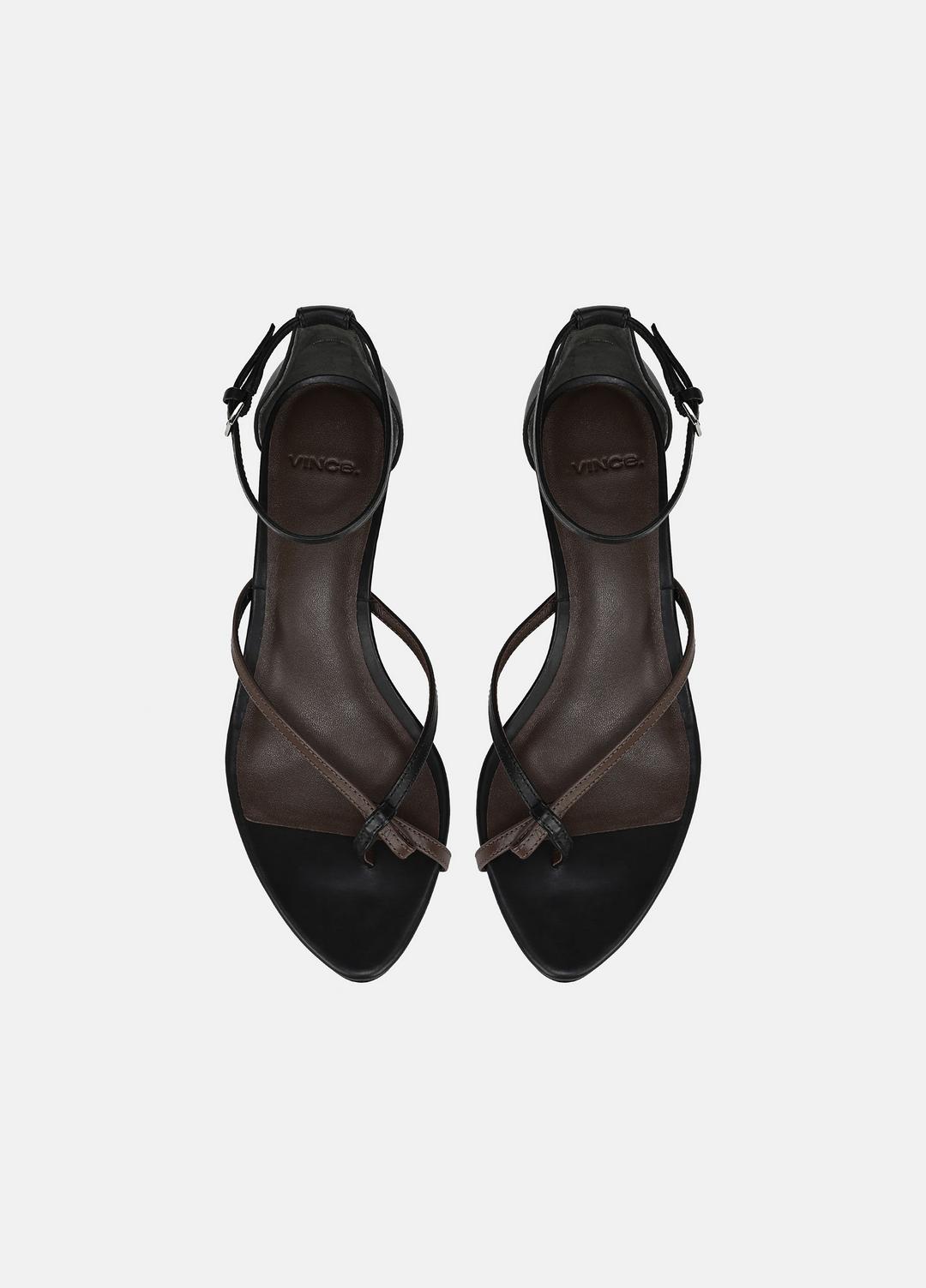 Siri Leather Heeled Sandal in Shoes | VINCE Sale