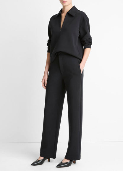 Cotton-Blend Trouser in Trousers | VINCE Women
