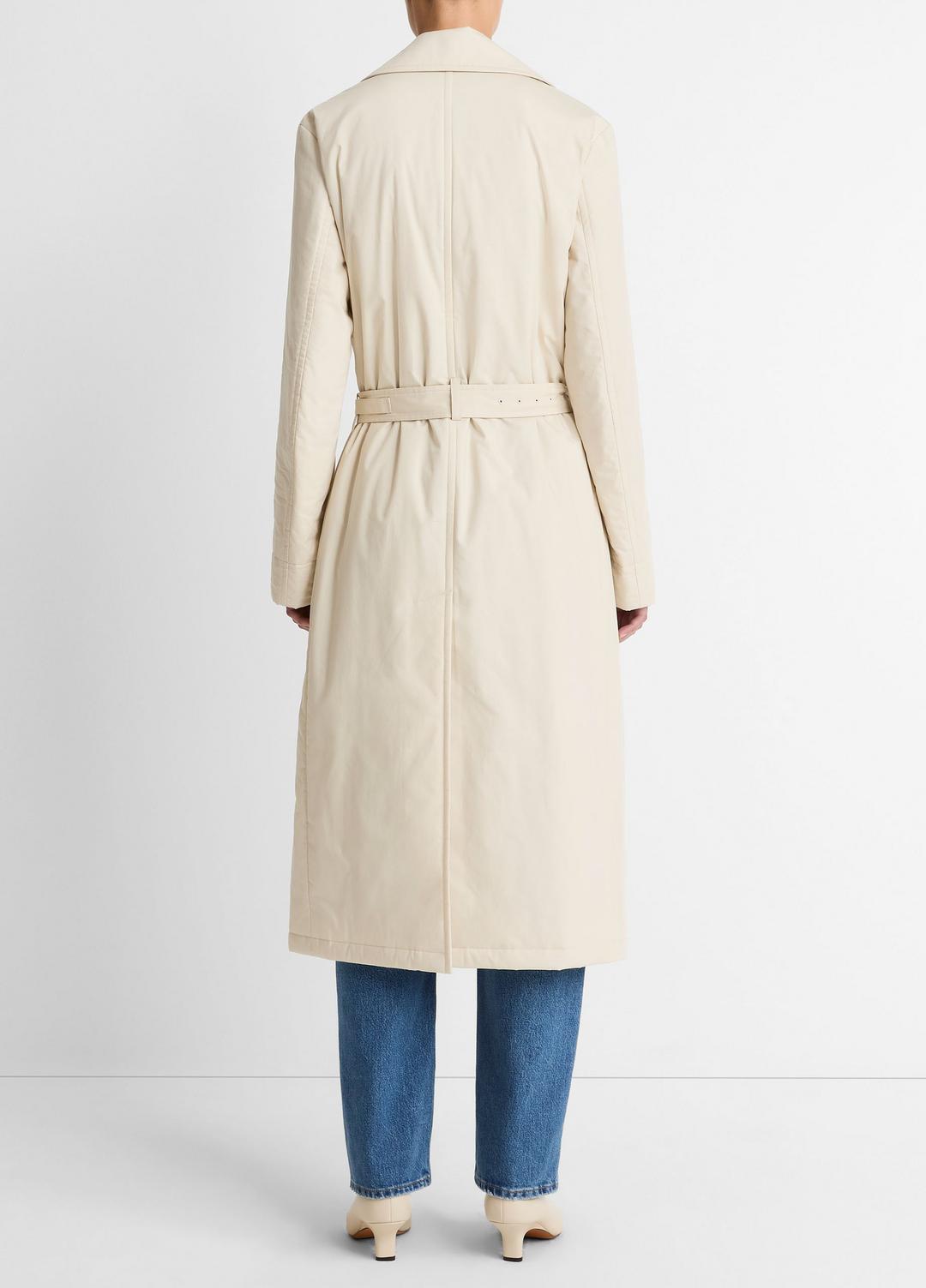 Padded Cotton Long Coat in Coats | VINCE Women