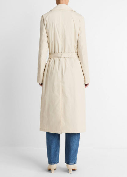Padded Cotton Long Coat in Coats | VINCE Women