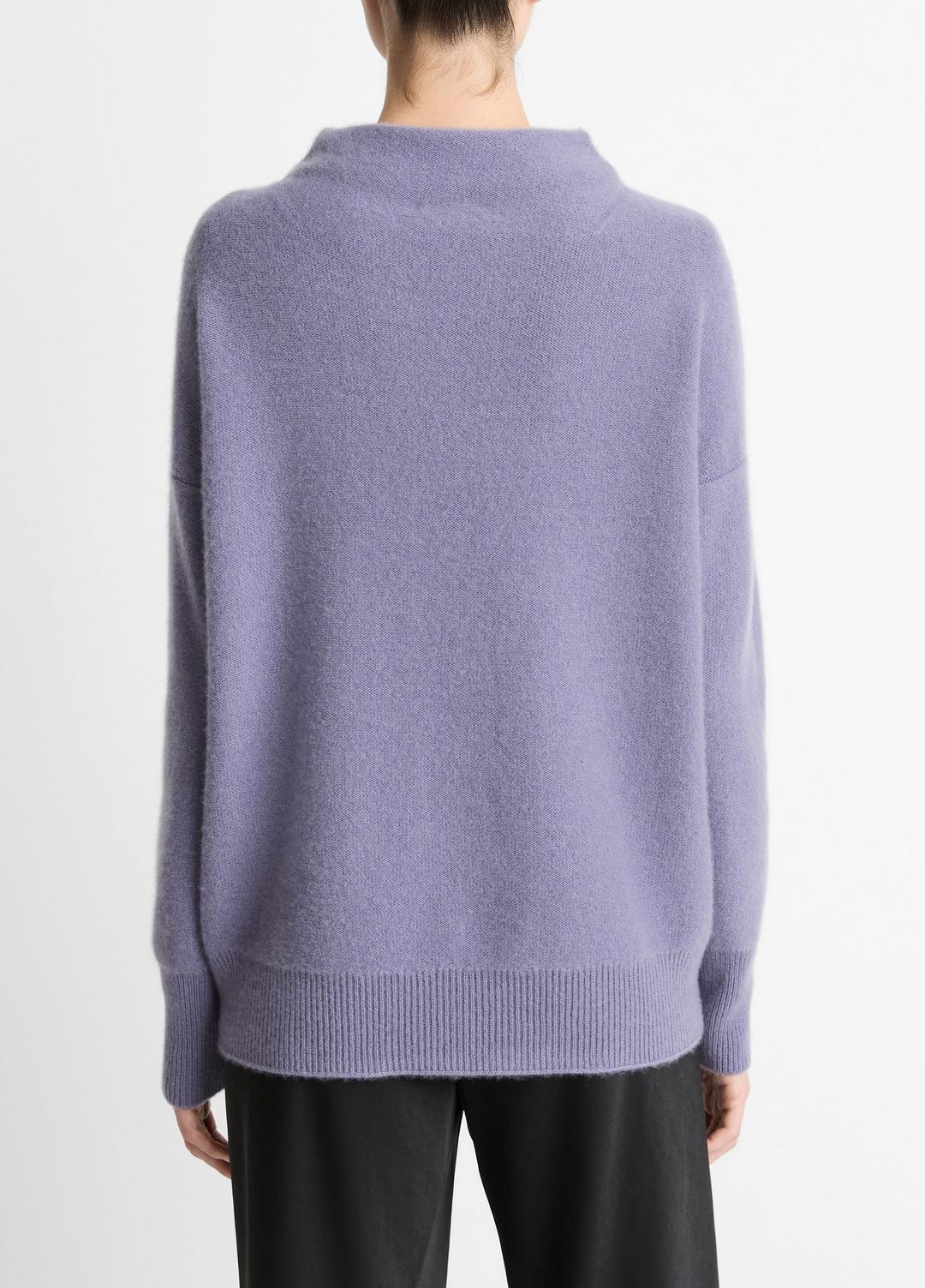 Plush Cashmere Funnel-Neck Sweater in Turtleneck | VINCE Women