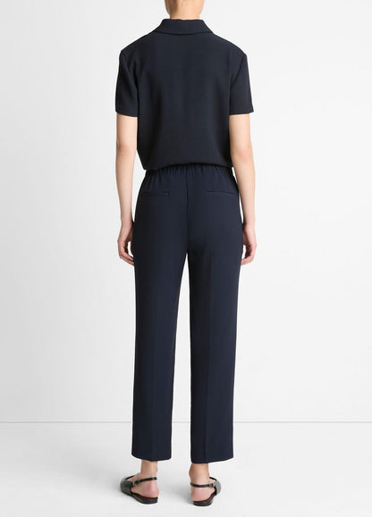 Crepe Tapered Pull-On Pant in Trousers | VINCE Women