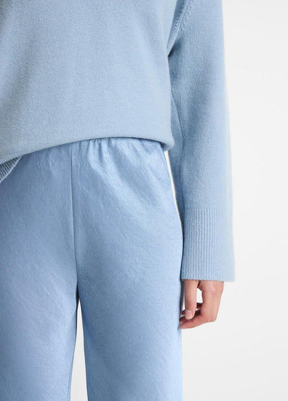 Colette High-Rise Fluid Satin Bias Pant in Trousers | VINCE Women
