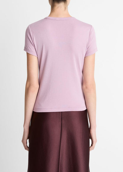 Pima Cotton-Blend '90s Shrunken T-Shirt in Short Sleeve | VINCE Women