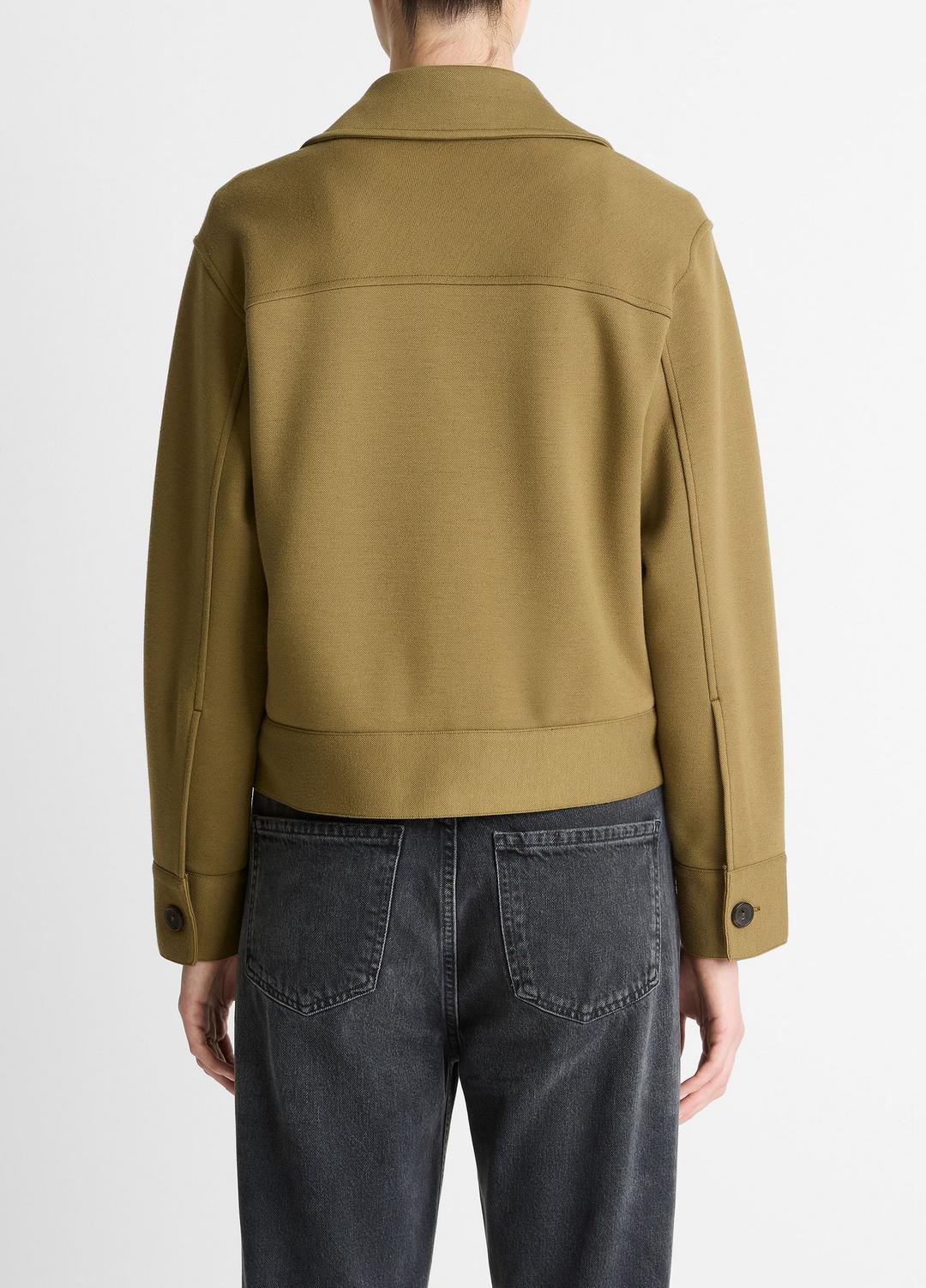 Double-Face Cropped Jacket in Jackets | VINCE Women
