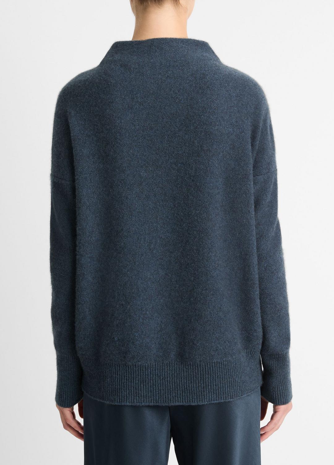 Plush Cashmere Funnel-Neck Sweater in Turtleneck | VINCE Women
