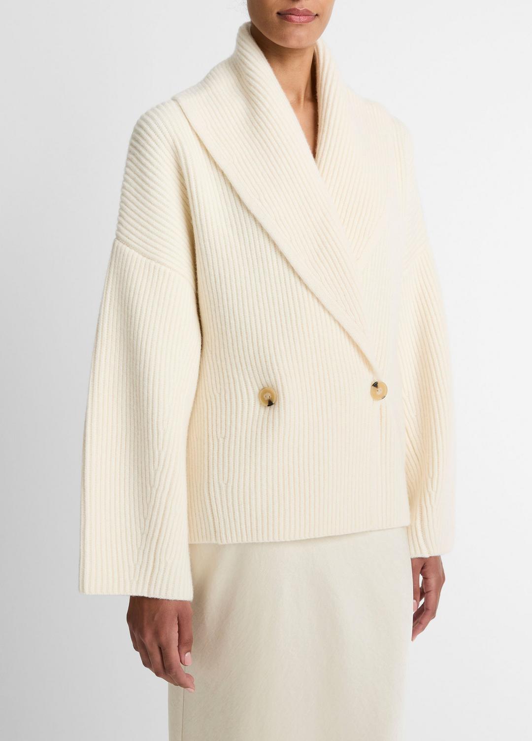 Wool-Blend Draped Sweater Coat in Sweaters | VINCE Women