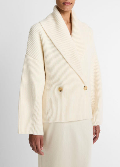 Wool-Blend Draped Sweater Coat in Sweaters | VINCE Women