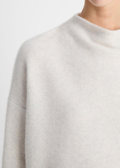 Plush Cashmere Funnel-Neck Sweater in Turtleneck | VINCE Women