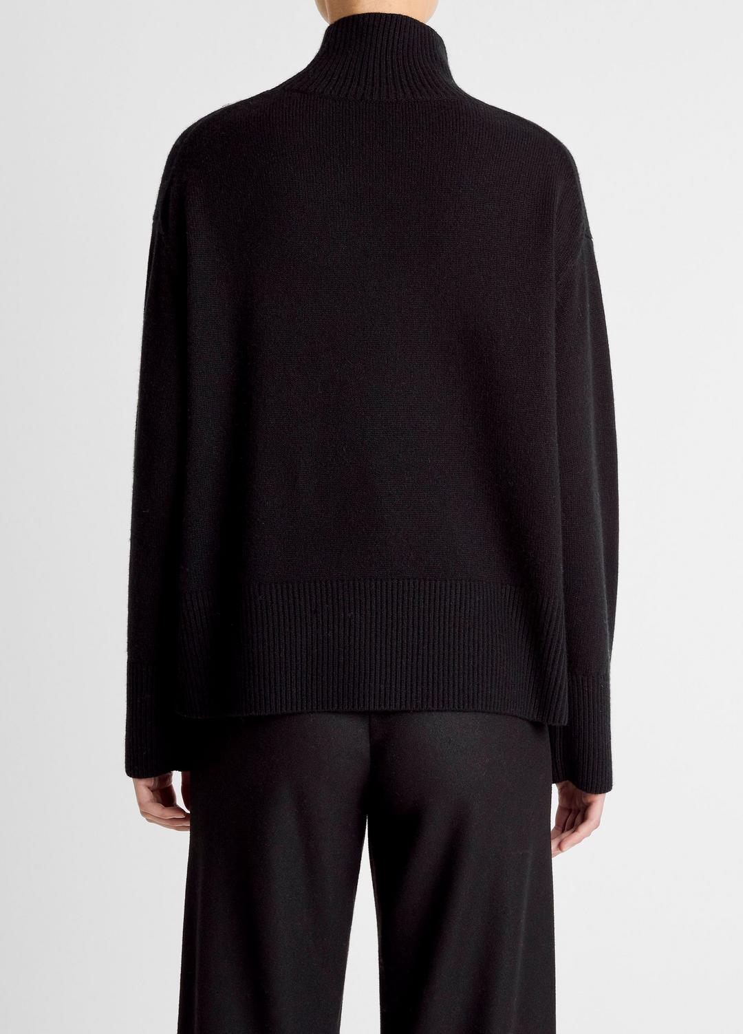 Wool-Cashmere Side-Slit Turtleneck Sweater in Turtleneck | VINCE Women