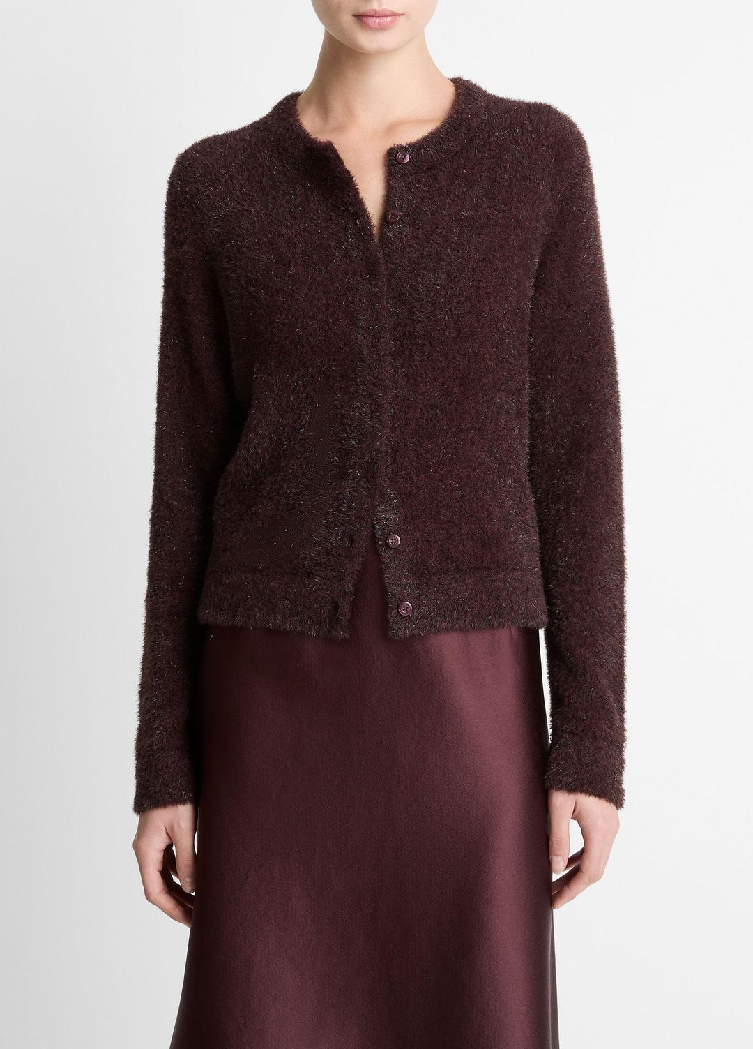 Metallic Eyelash Cardigan in Cardigans | VINCE Women