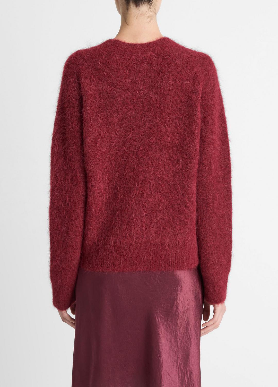 Brushed Alpaca-Blend Crew Neck Sweater in Crew Neck | VINCE Women
