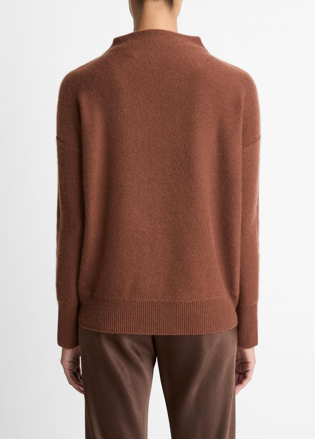 Plush Cashmere Funnel-Neck Sweater in Turtleneck | VINCE Women