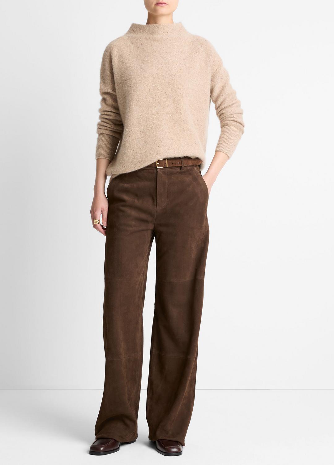 Donegal Cashmere Funnel-Neck Sweater in Turtleneck | VINCE Women
