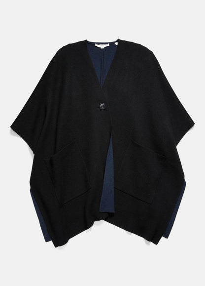 Wool and Cashmere Double-Face Cape in Sweaters | VINCE Women