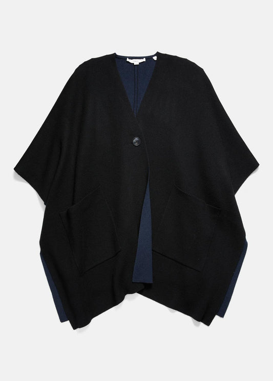 Wool and Cashmere Double-Face Cape in Sweaters | VINCE Women
