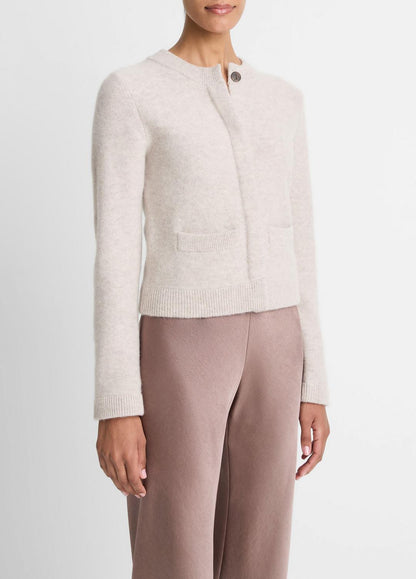 Plush Cashmere Shrunken Cardigan in Cardigans | VINCE Women