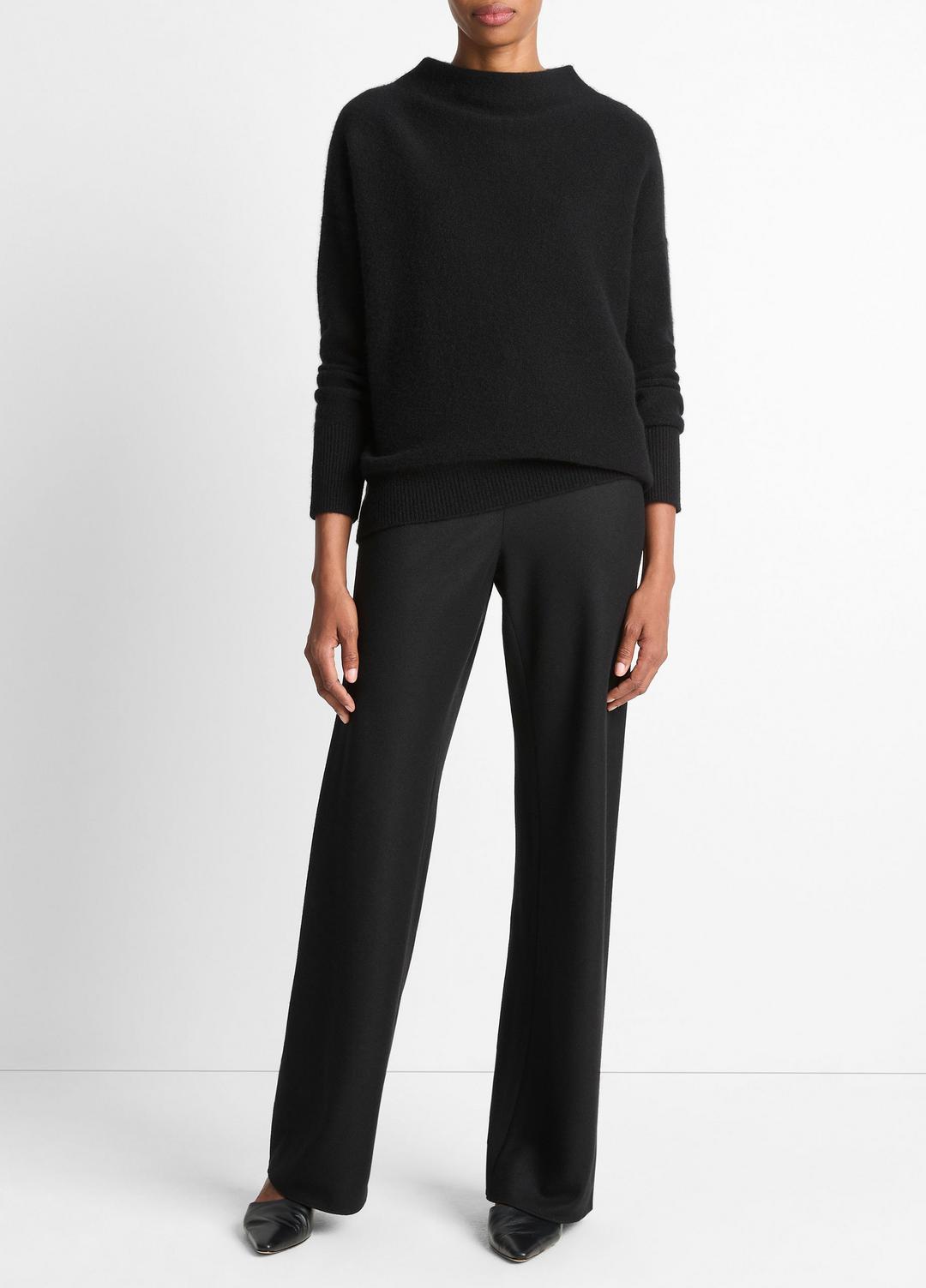 Plush Cashmere Funnel-Neck Sweater in Turtleneck | VINCE Women