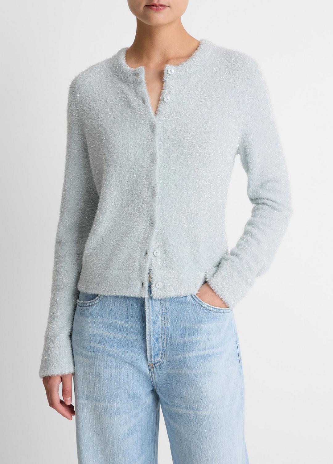 Metallic Eyelash Cardigan in Cardigans | VINCE Women